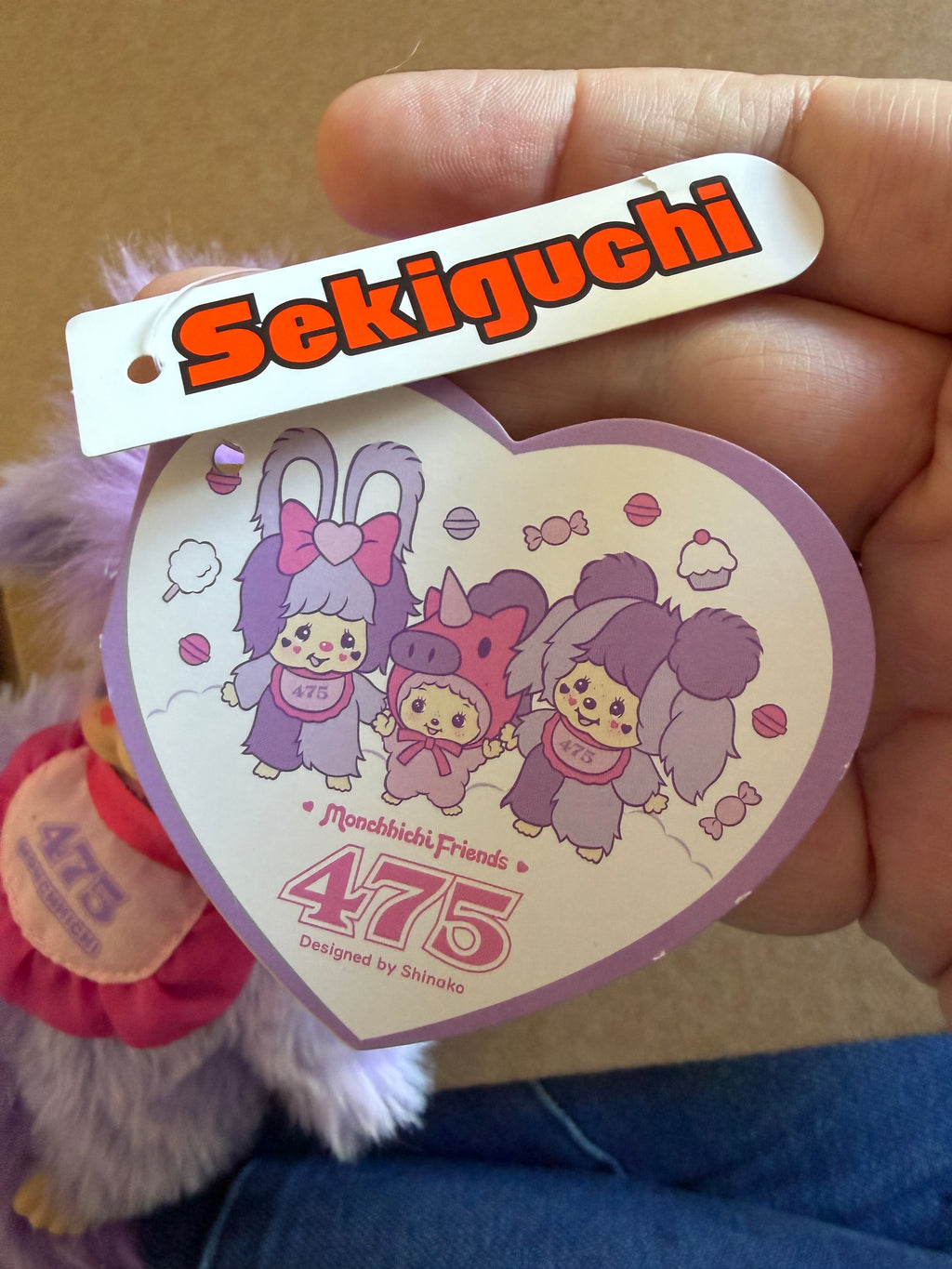 Monchhichi Friends 475 Purple Bunny Costume Keychain – Shinako Collaboration