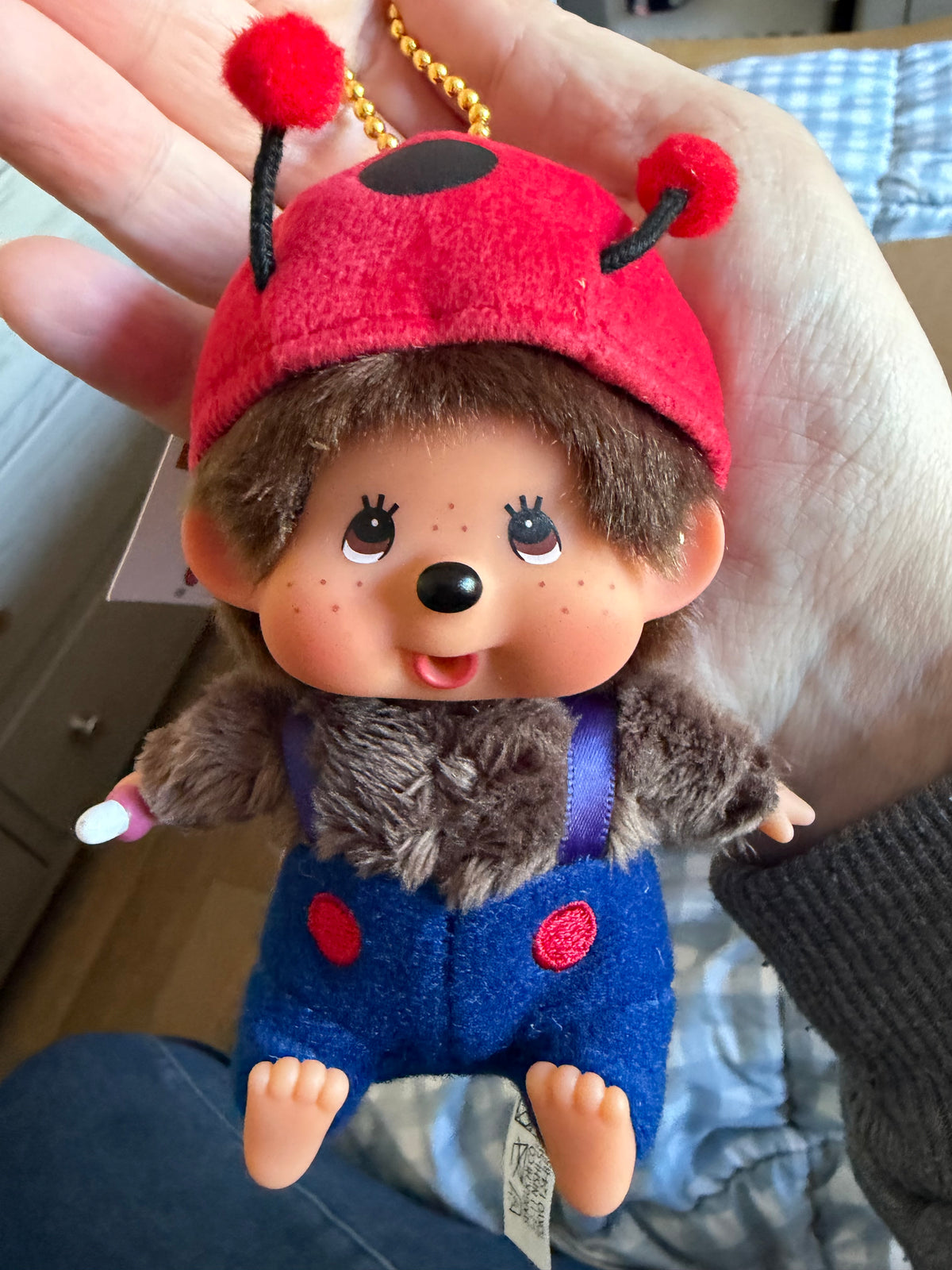 Monchhichi Costume Keychain Collection – Ladybug, Pink Butterfly & Bumblebee | Sekiguchi Japan