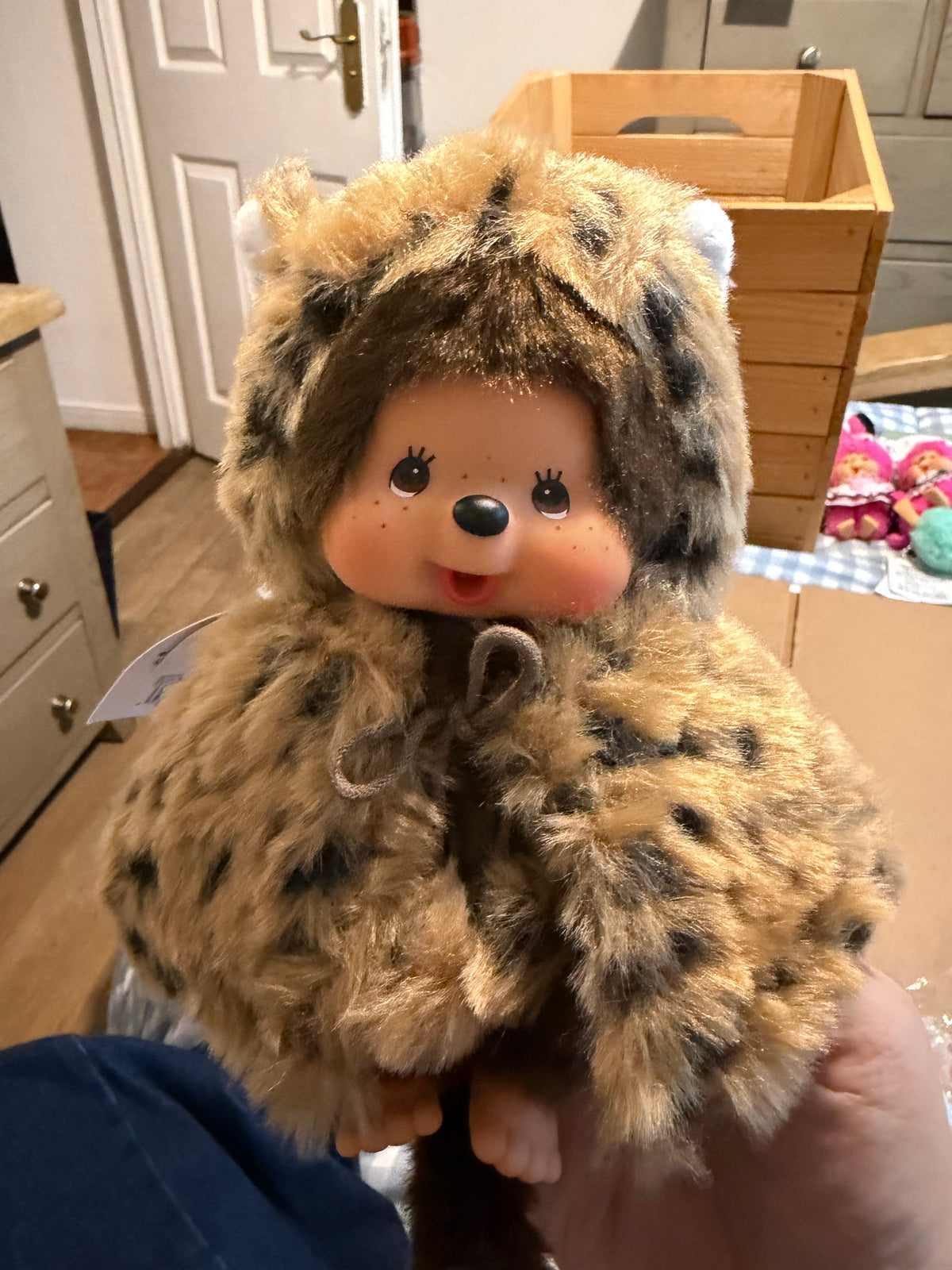 Monchhichi Cat Poncho & Leopard Cape 20cm – Rare Sekiguchi Collectors | Choice of 3