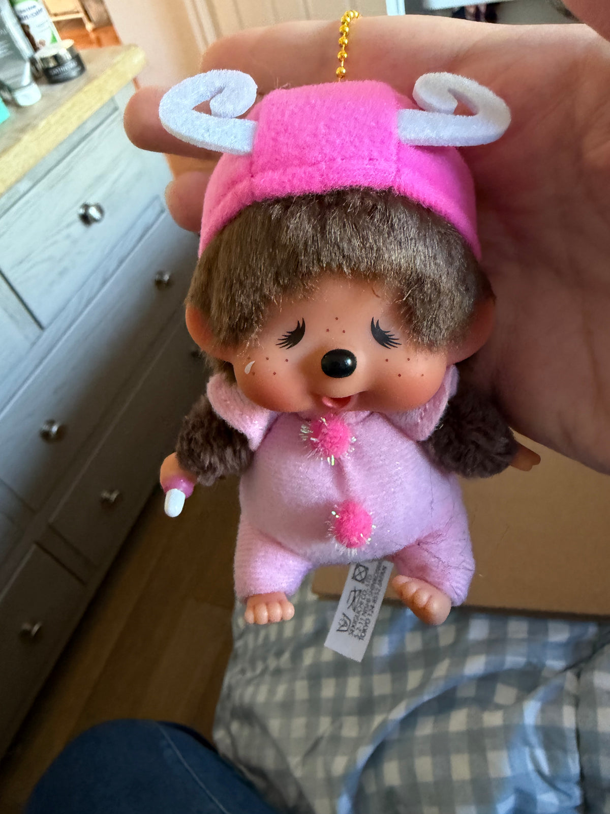 Monchhichi Costume Keychain Collection – Ladybug, Pink Butterfly & Bumblebee | Sekiguchi Japan