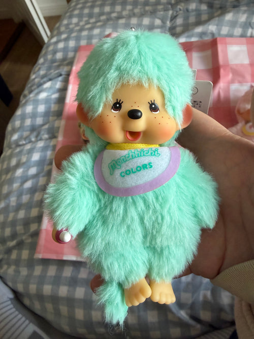 Authentic Monchhichi Colors Keychain – Japanese Sekiguchi – Pink, Mint, Yellow, Baby Pink & Leopard