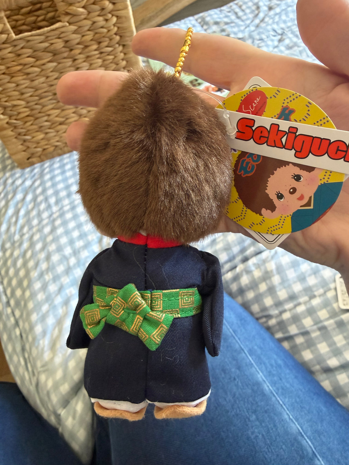 Kyugetsu Original Master Swordsman Monchhichi Keychain – Japan | Sekiguchi
