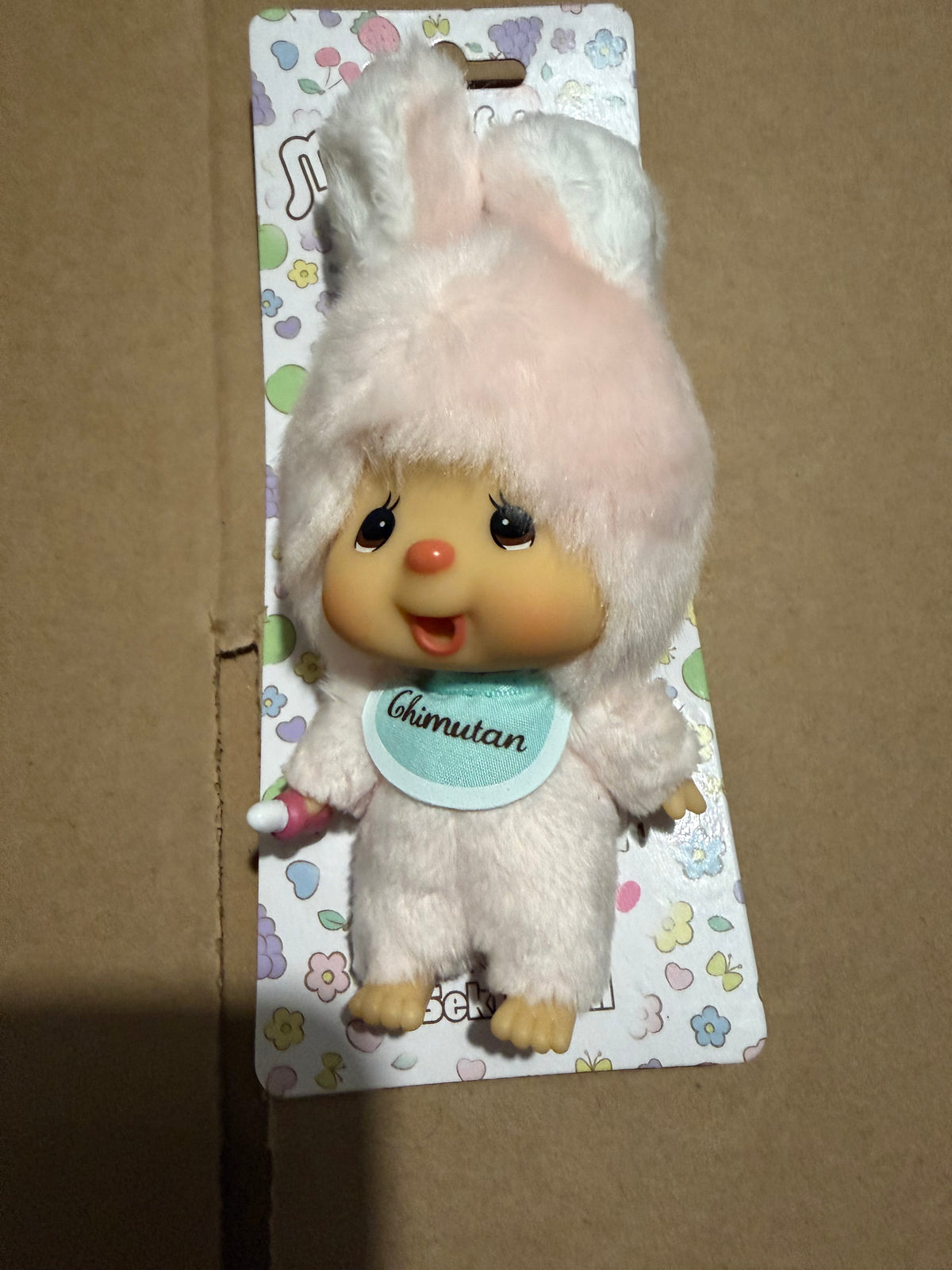 Chimutan Bunny Monchhichi Plush Mascot | US Edition | Rare UK Find | Authentic Sekiguchi