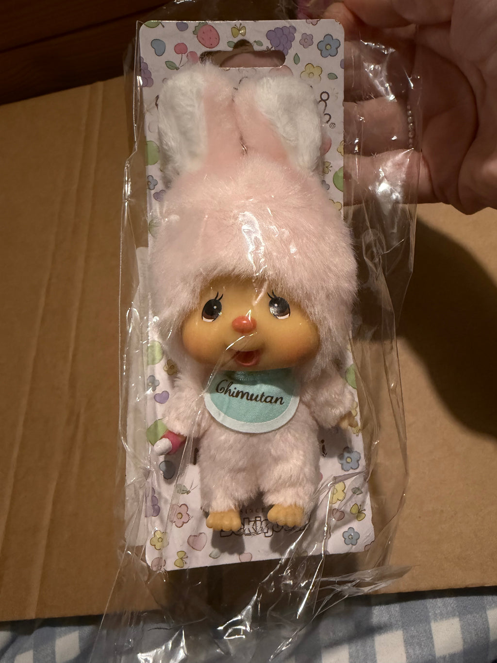 Chimutan Bunny Monchhichi Plush Mascot | US Edition | Rare UK Find | Authentic Sekiguchi