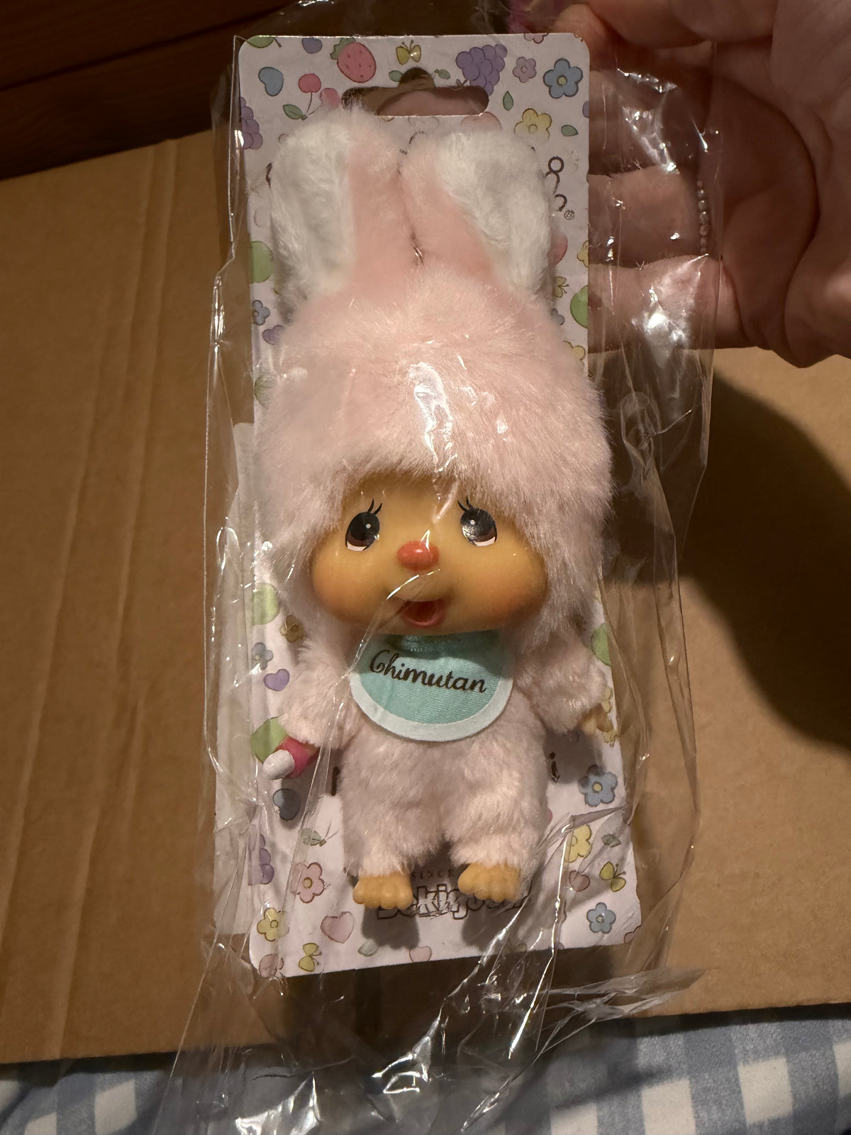Chimutan Bunny Monchhichi Plush Mascot | US Edition | Rare UK Find | Authentic Sekiguchi