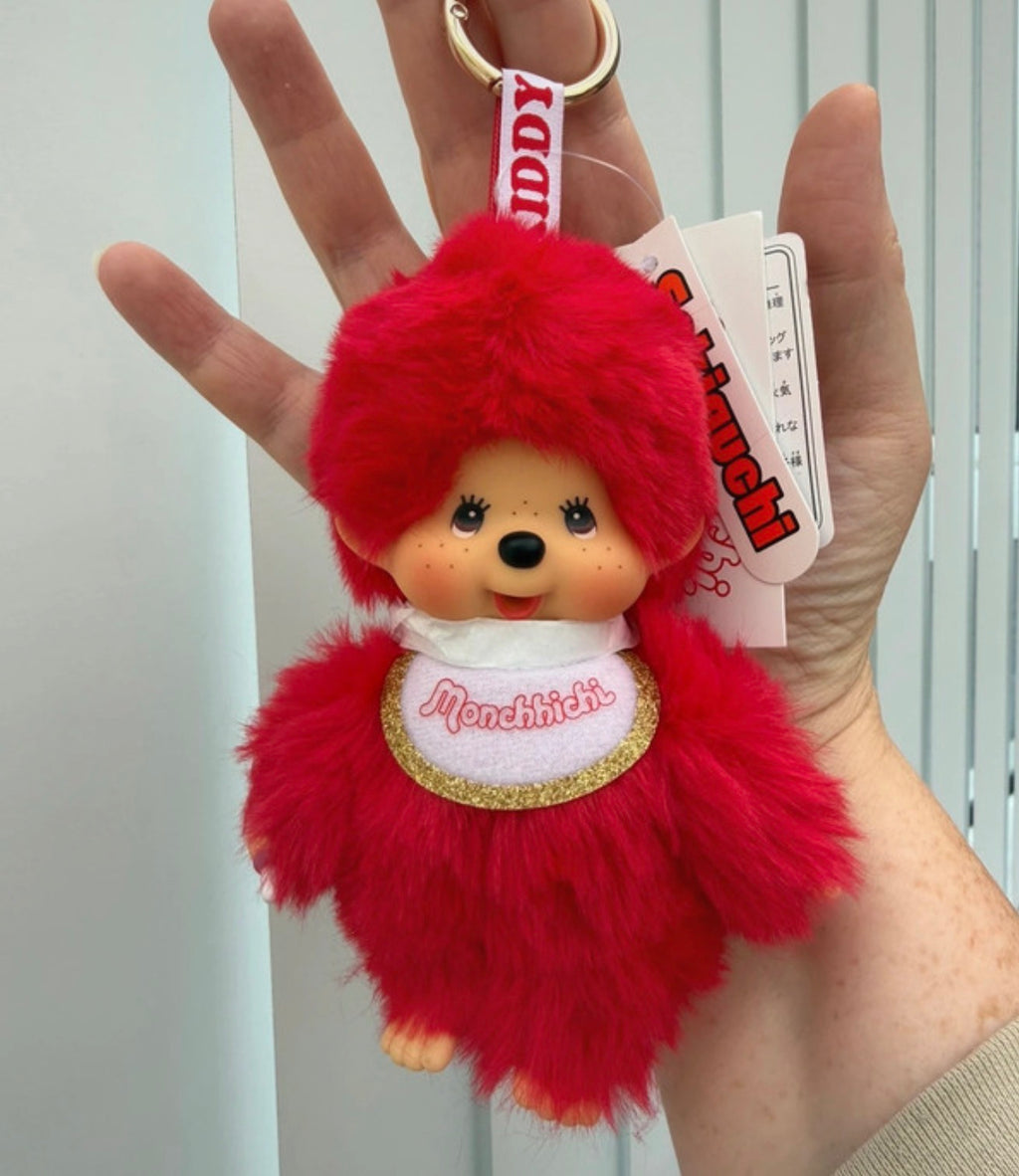 KIDDY LAND 80th Anniversary Monchhichi Keychain – Japan Exclusive | Boy & Girl