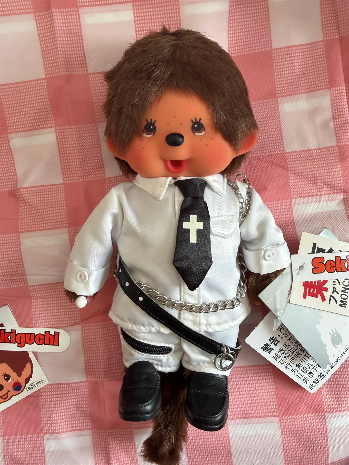 Vintage Monchhichi Punk Fashion Boy & K-Punky Girl – Authentic Sekiguchi – Rare Older Designs