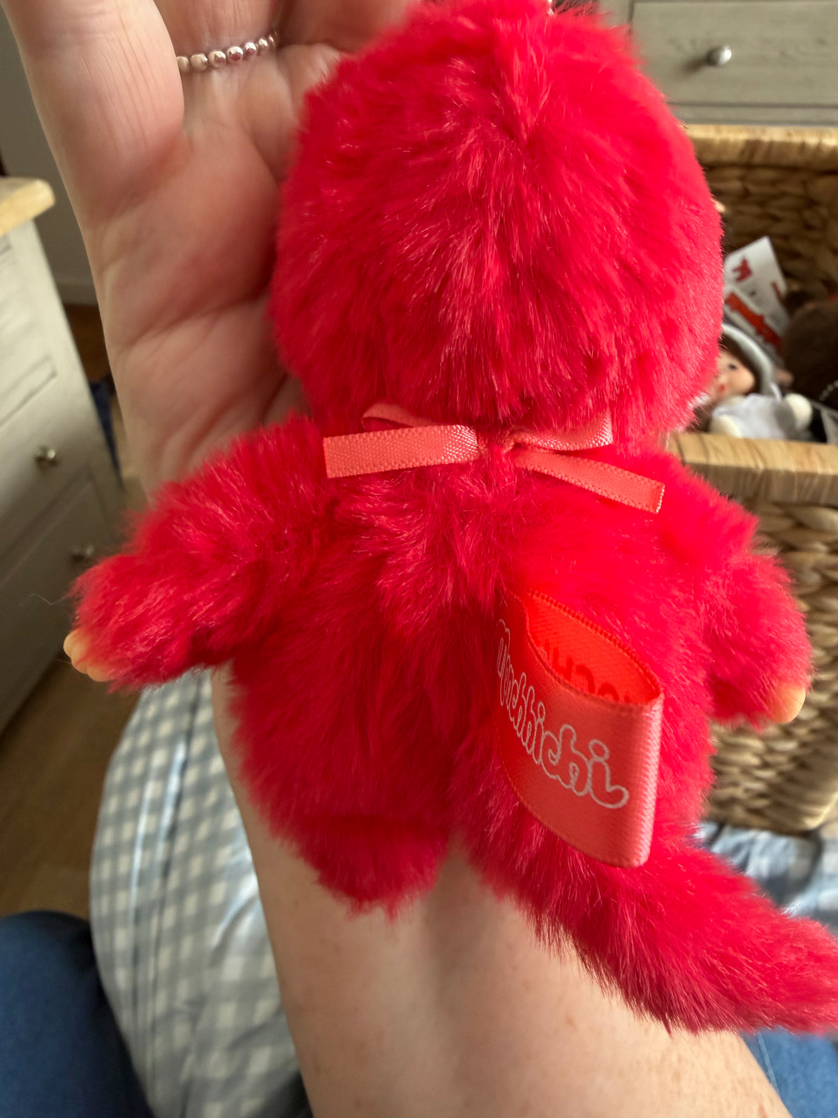 Tochigi Limited Strawberry Monchhichi Keychain – Japan Regional Exclusive | Sekiguchi