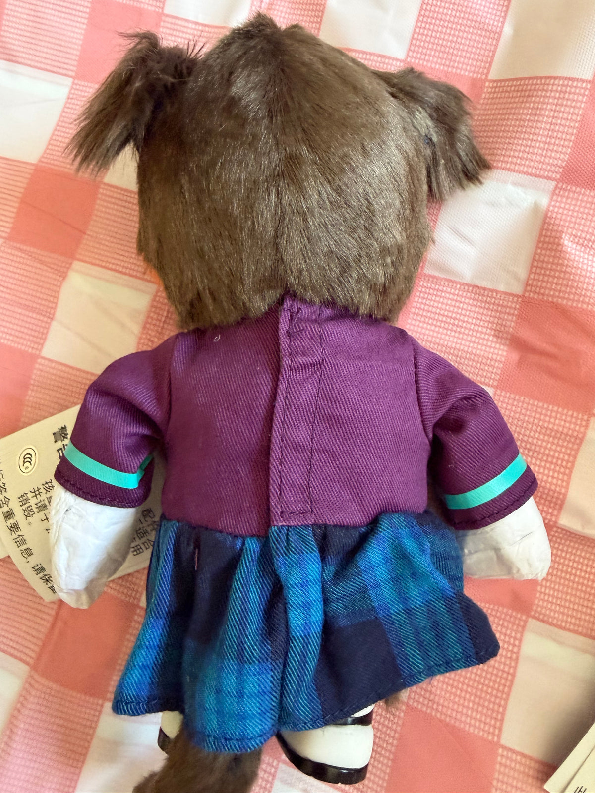 Vintage Monchhichi School Uniform Boy & Girl – S Size – Sekiguchi – Rare Collectible