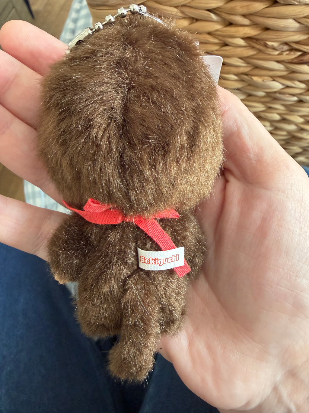 Monchhichi Big Head Boy Keychain – Classic Brown | Sekiguchi