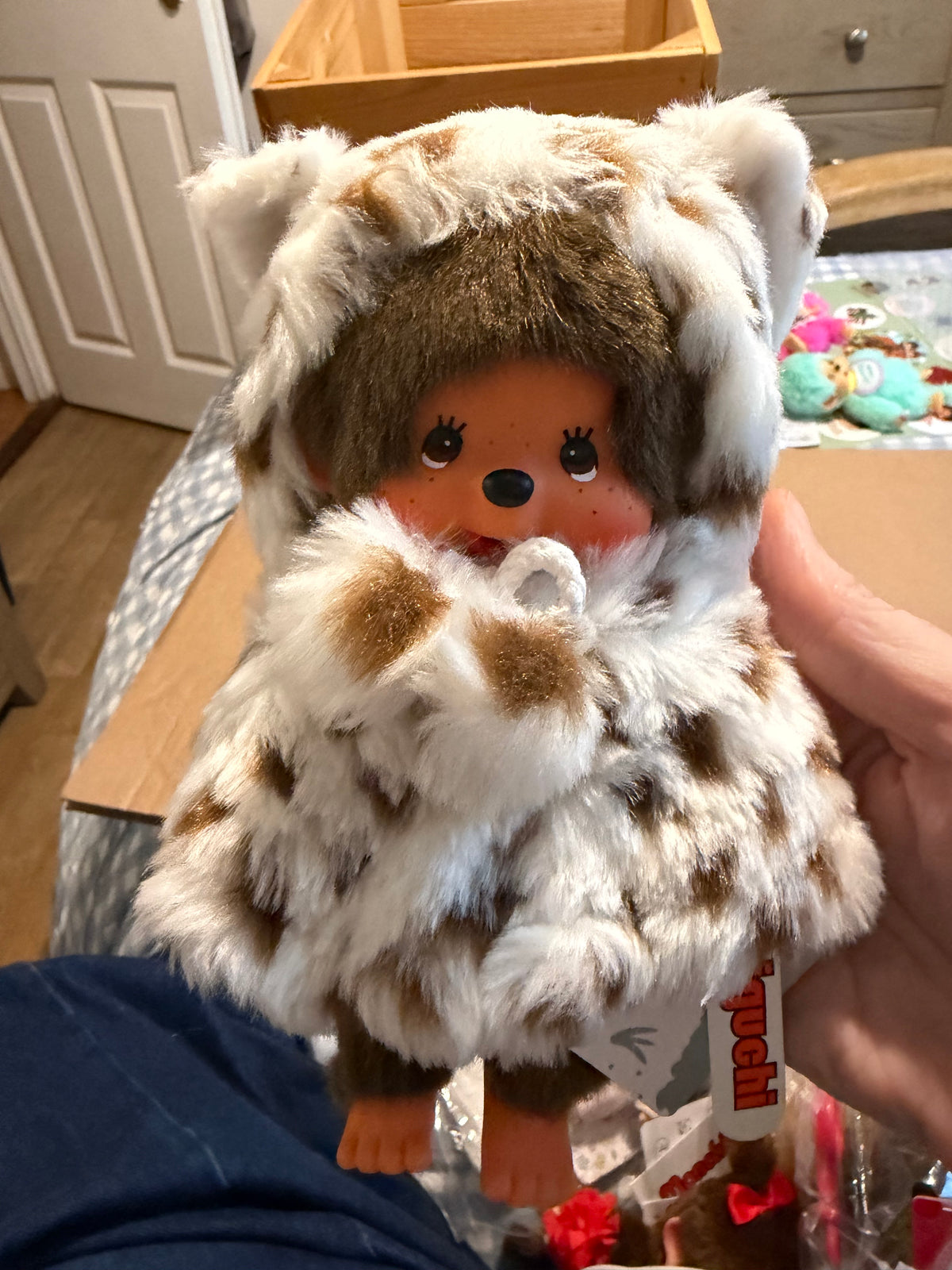 Monchhichi Cat Poncho & Leopard Cape 20cm – Rare Sekiguchi Collectors | Choice of 3