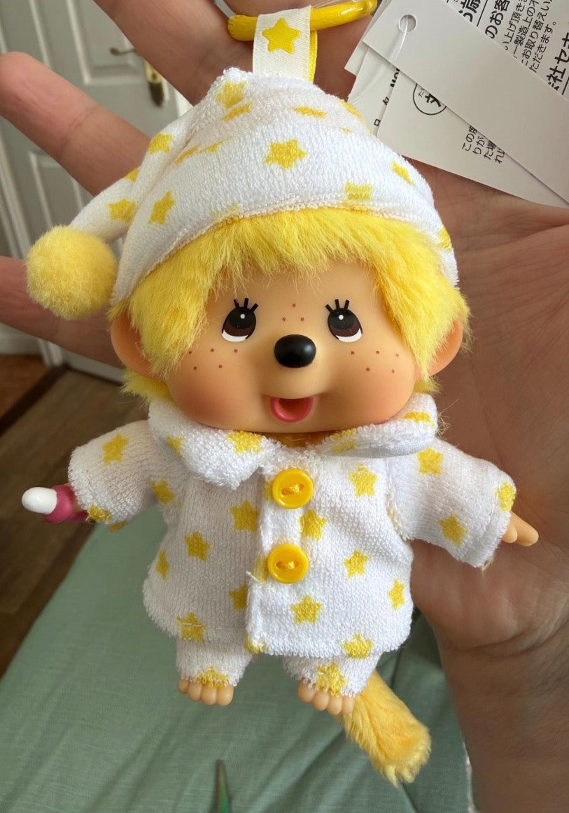 Monchhichi Yellow Star Pyjama Keychain – Hong Kong Exclusive