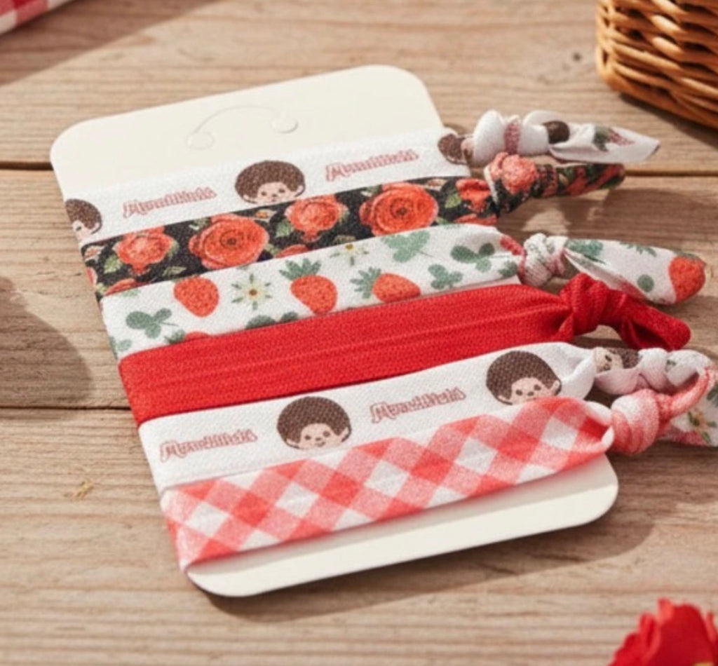 Monchhichi Handmade Hair Ties – Set of 6