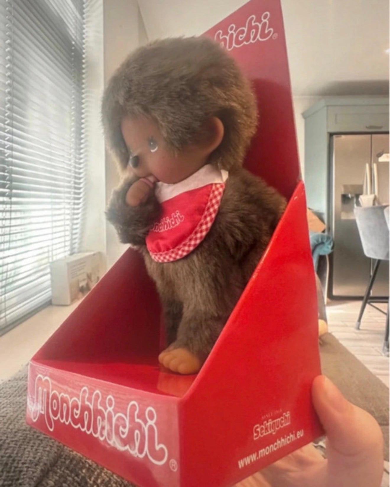 Rare Dark Skin Monchhichi Classic Boy 20cm – Boxed Sekiguchi Doll