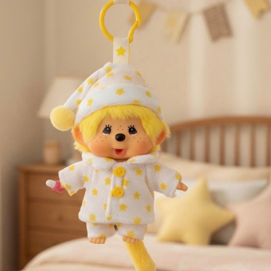 Monchhichi Yellow Star Pyjama Keychain – Hong Kong Exclusive