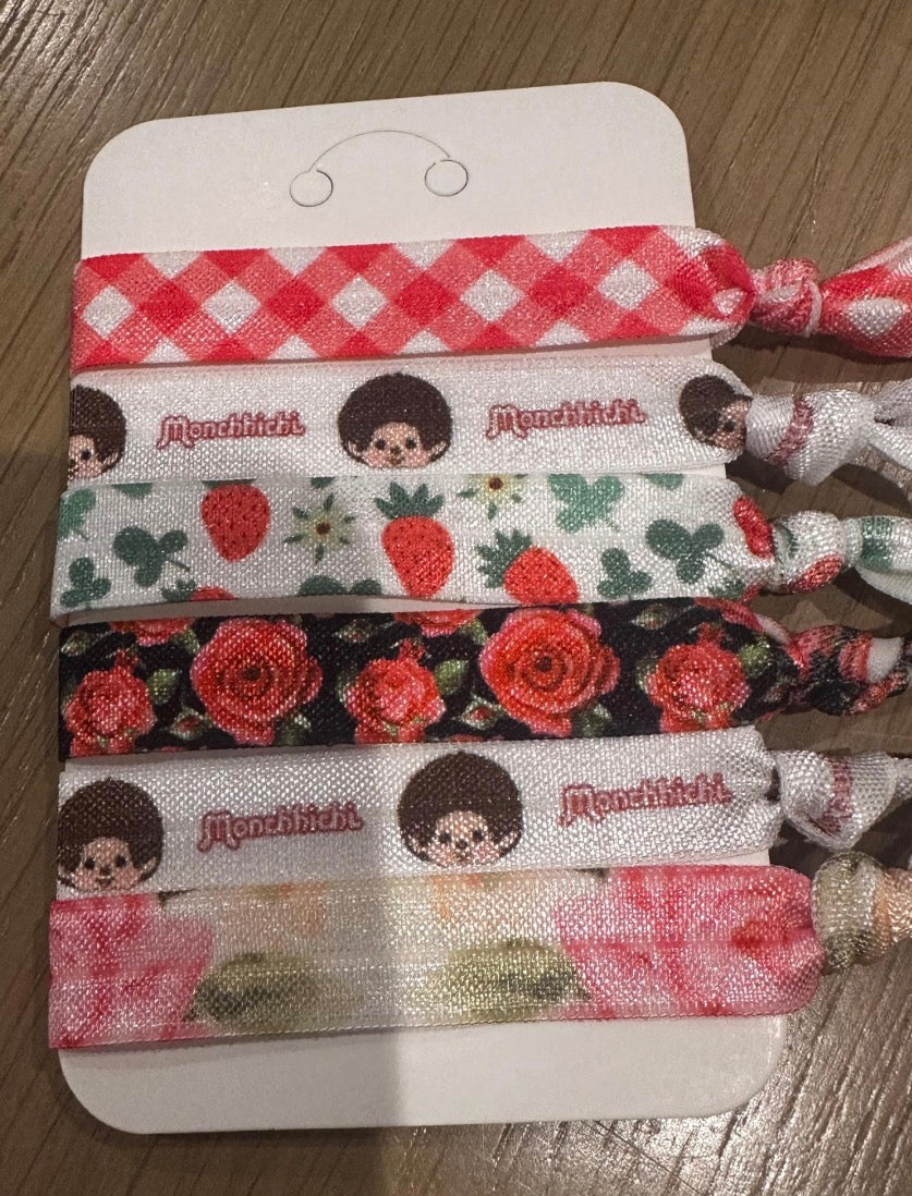 Monchhichi Handmade Hair Ties – Set of 6