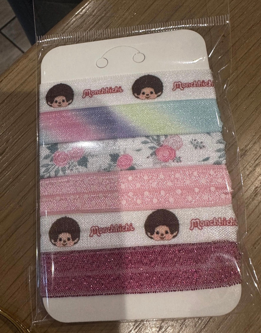 Monchhichi Handmade Hair Ties – Set of 6
