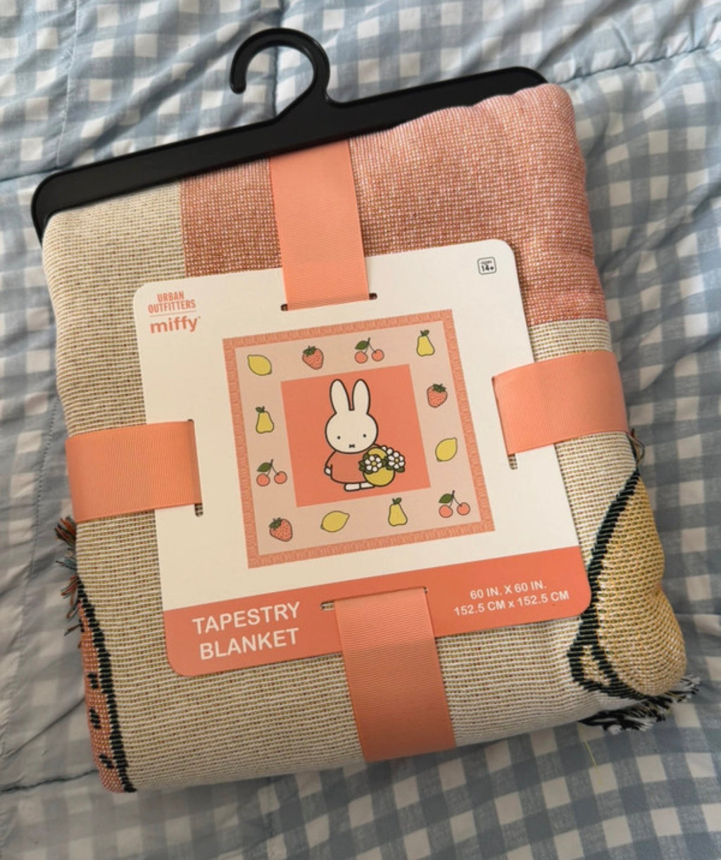 Miffy Fruit & Flowers Tapestry Throw Blanket – 152cm