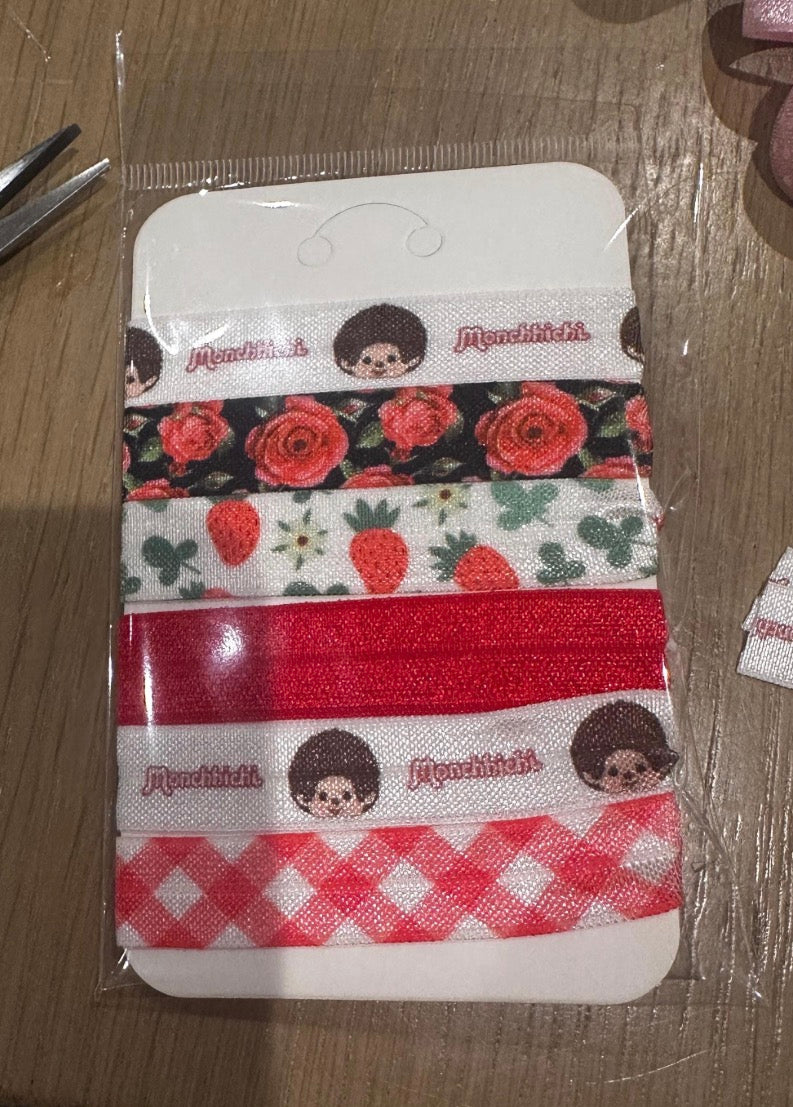 Monchhichi Handmade Hair Ties – Set of 6