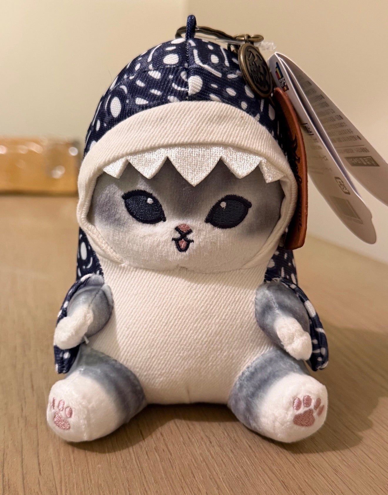 Mofusand BOARD SHARK! Denim Shark Cat Mascot – Indigo