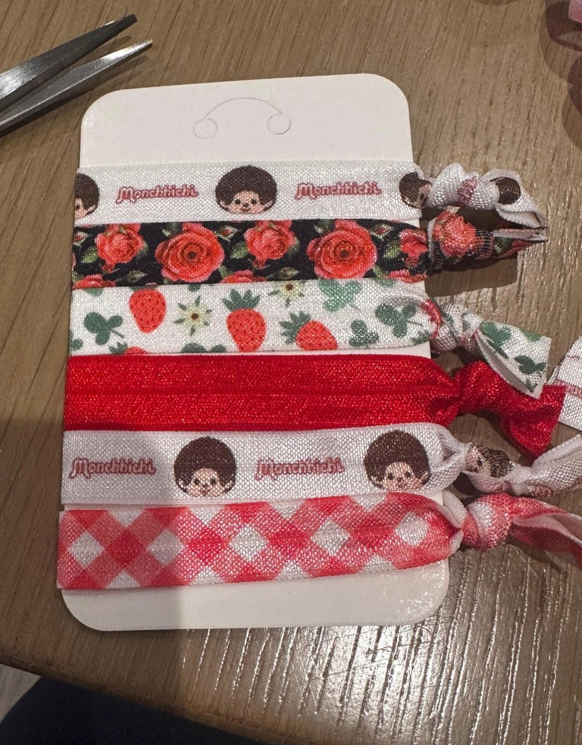 Monchhichi Handmade Hair Ties – Set of 6
