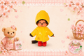 Monchhichi Boy in Yellow Raincoat & Red Wellies – 20cm