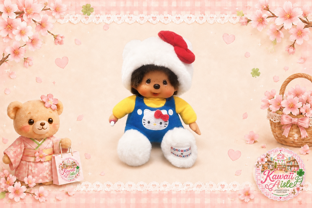 Monchhichi × Hello Kitty Collaboration Plush Doll