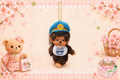 Japan Train Conductor Monchhichi Keychain