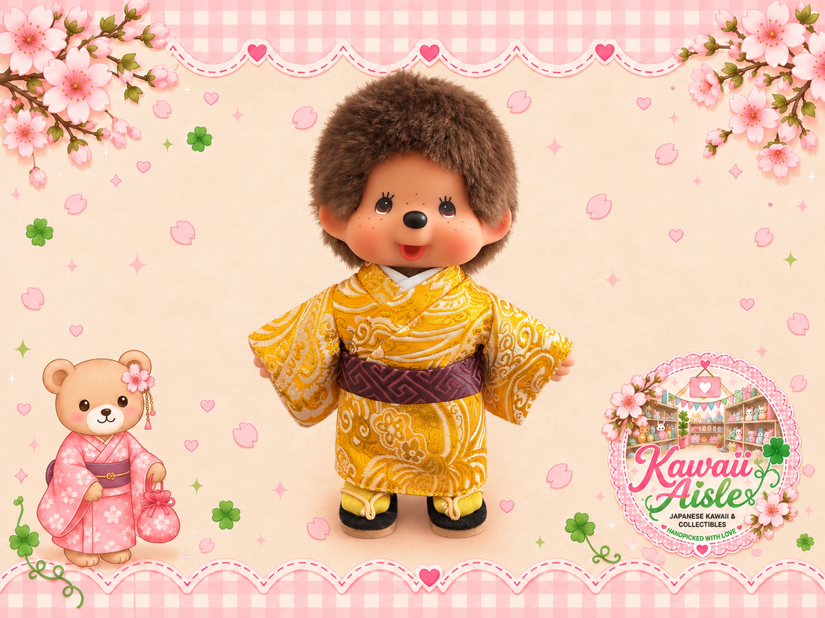 Kyugetsu Original Gold Kimono Monchhichi Boy – Japan | Sekiguchi