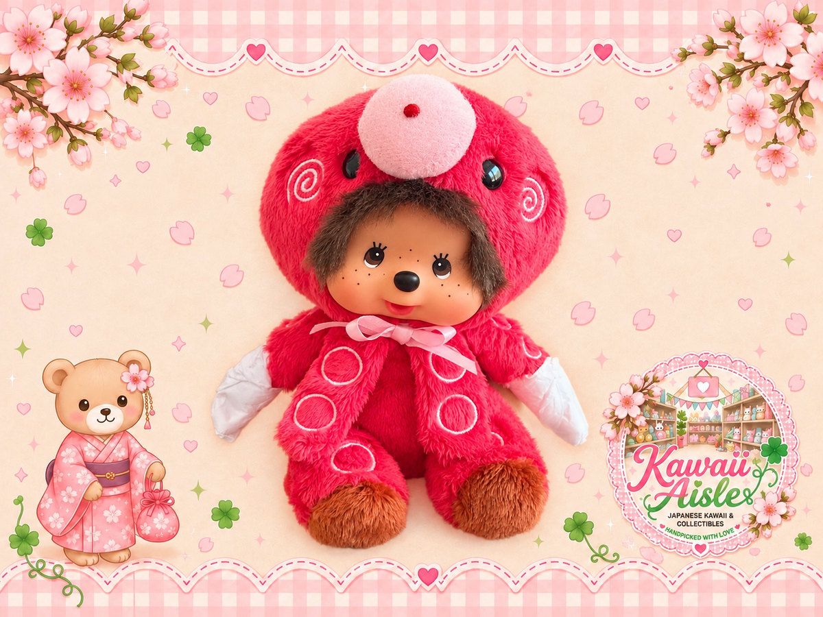 Monchhichi Osaka Exclusive Octopus Plush | Sekiguchi Japan Regional Limited Edition
