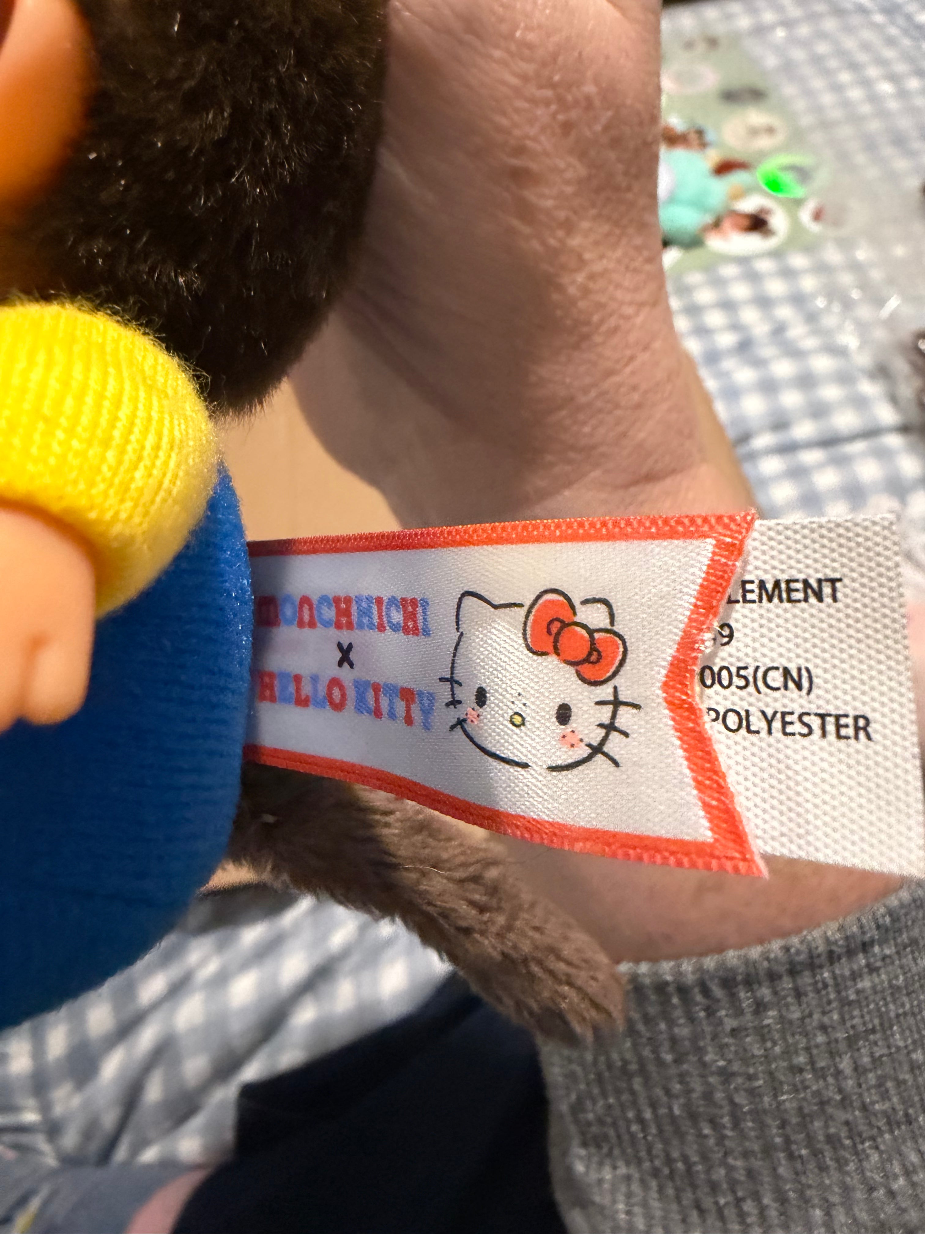 Hello Kitty × Monchhichi Mascot Keychain – US Edition | Rare UK Sanrio Collaboration