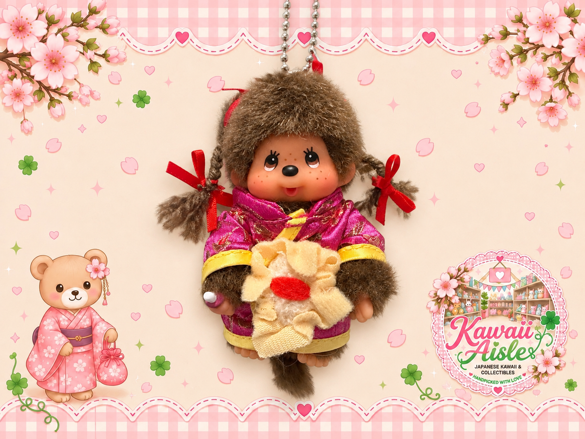 Monchhichi Girl 10cm Yum Cha Dim Sum Keychain – Sekiguchi Chinese Market Release | 268540