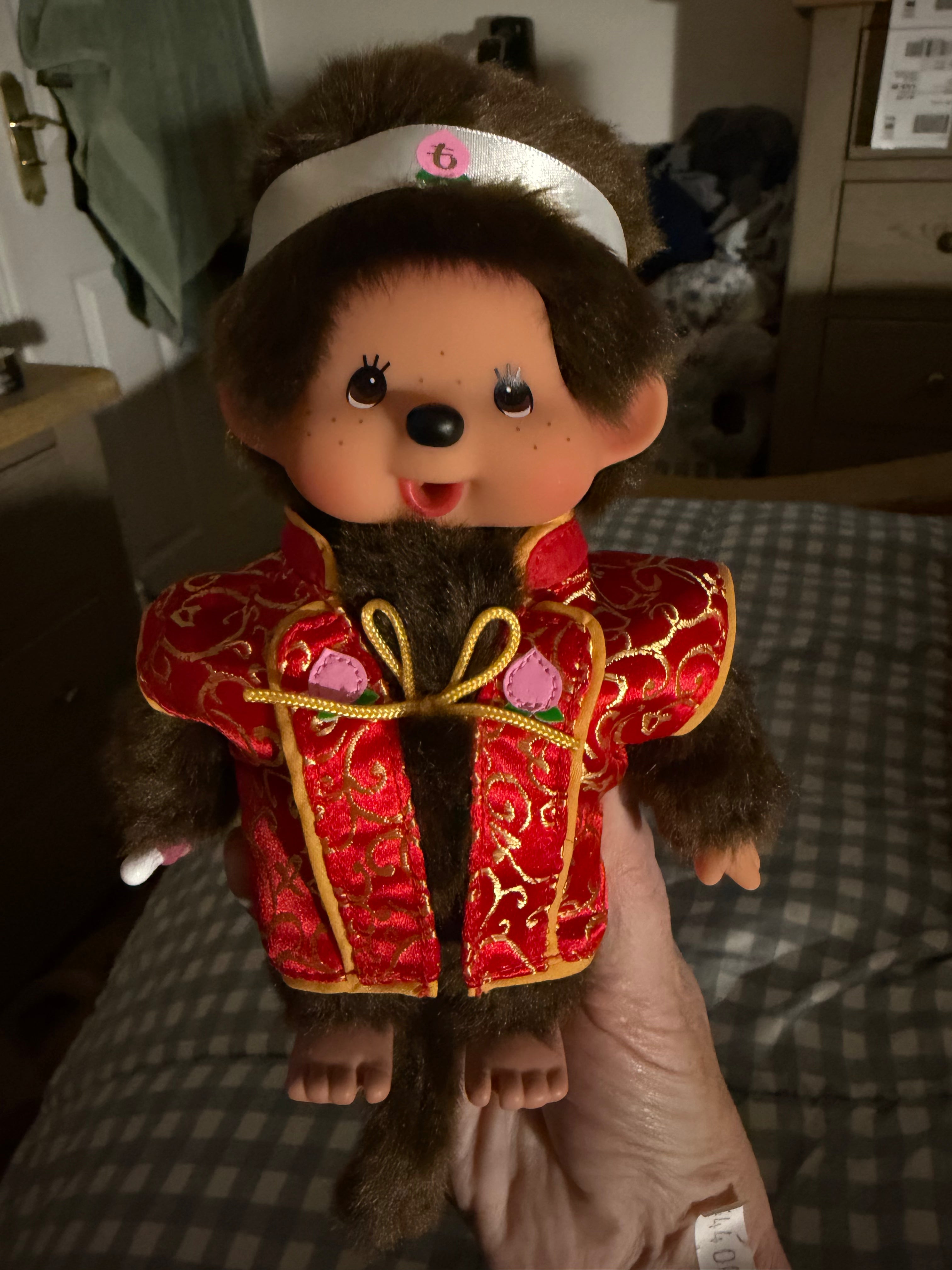 Authentic Sekiguchi Monchhichi Japanese Folktale Momotaro – Rare Japan Find