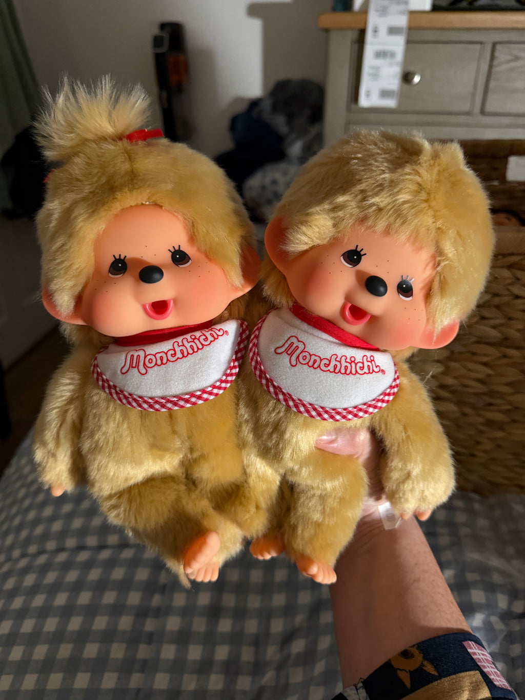 Monchhichi Premium Standard M Beige Boy & Girl | Authentic Sekiguchi Japan