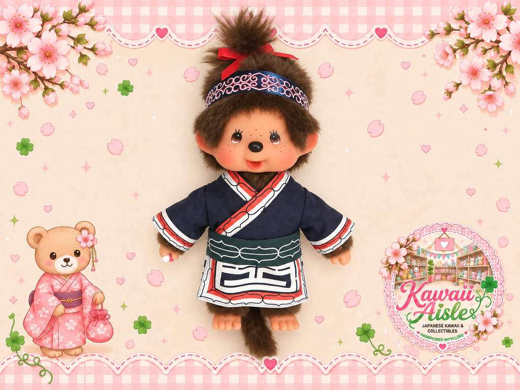 Authentic Sekiguchi Pirika Monchhichi – Kyugetsu Japanese Original – Ainu Traditional Costume – Hard to Find