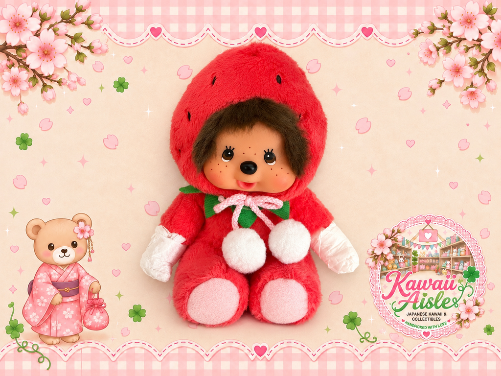 Fukuoka Amaou Strawberry Monchhichi - Authentic Sekiguchi Japan Regional Limited
791682