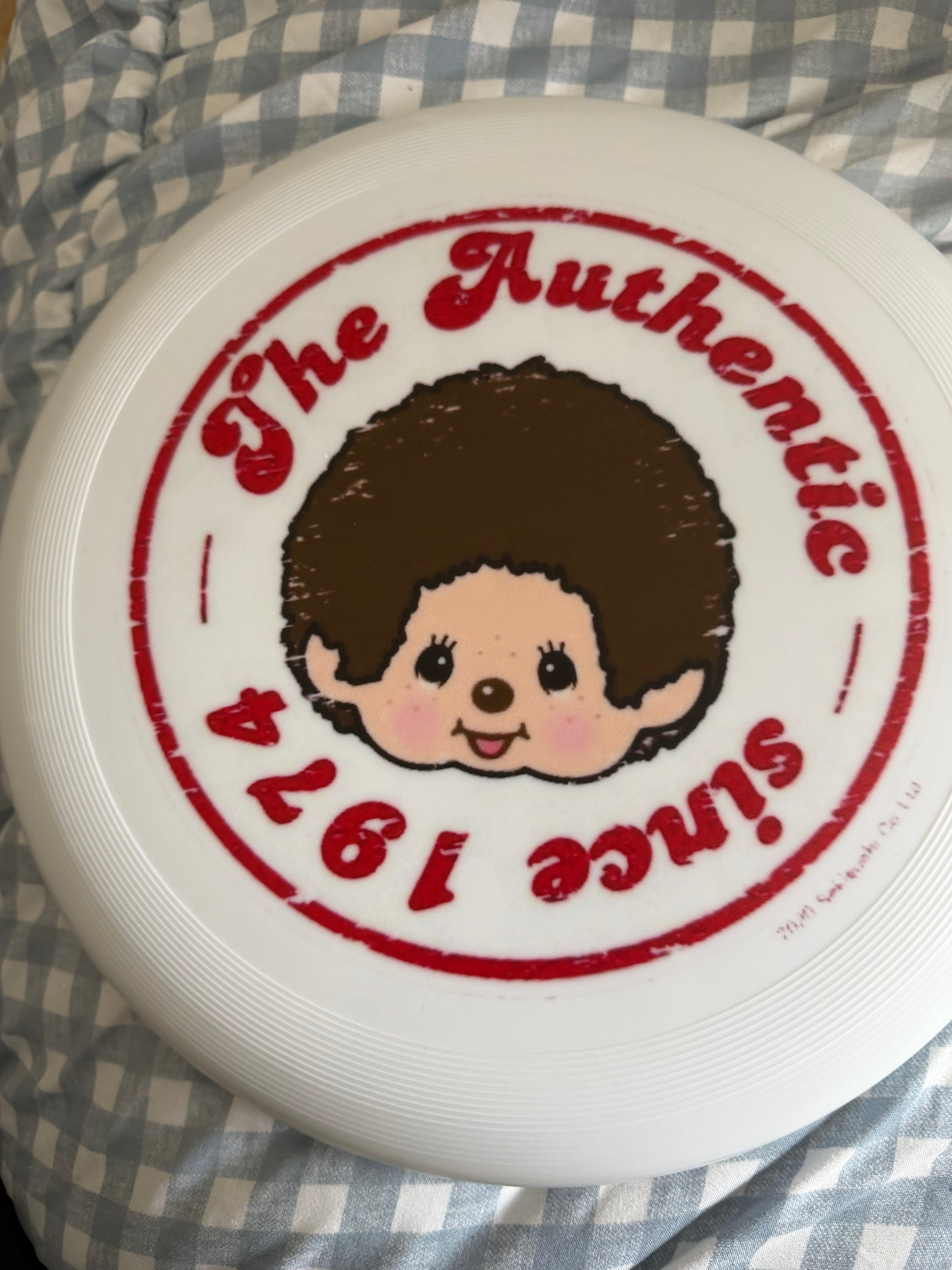 Monchhichi Flying Disc 20cm | Handmade by Kawaii Aisle | Red or Rainbow