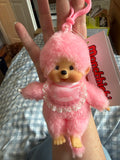 Monchhichi Lacie COLORS Keychain – Pink or Blue | Authentic Sekiguchi
