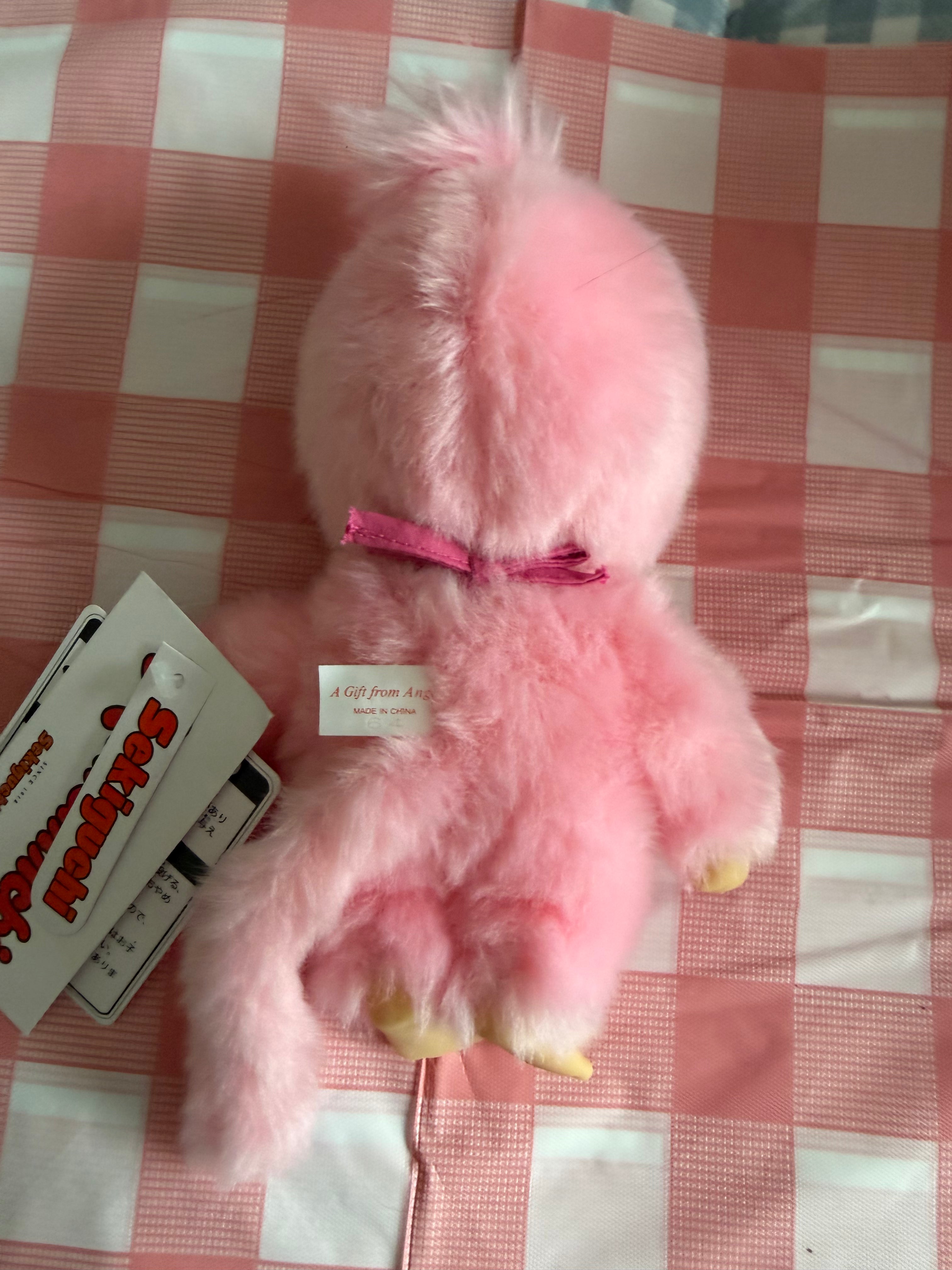 Sakura Monchhichi Girl – Pink Cherry Blossom Plush & Keychain – Sekiguchi Japan