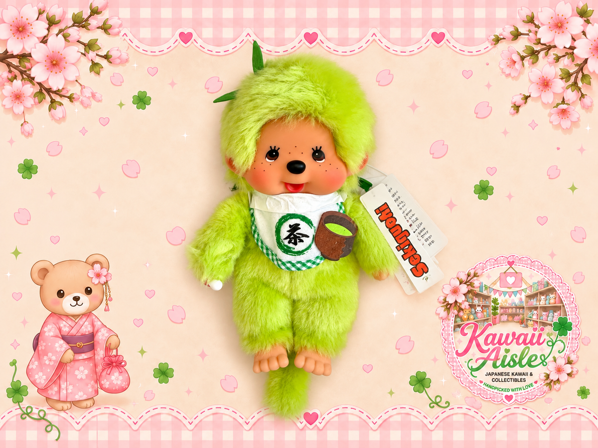 Monchhichi Matcha Boy S Size – Original 2026 Version – Discontinued & Hard to Find – Sekiguchi