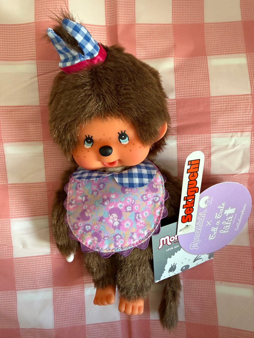 Rare 2017 fäfä × Monchhichi Collaboration Boy S Size 258760 – Authentic Sekiguchi