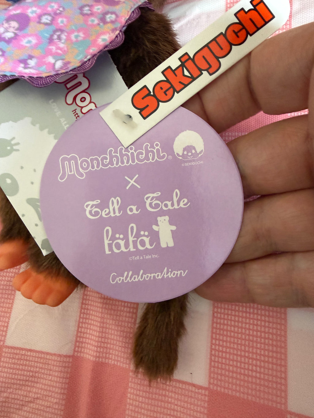 Rare 2017 fäfä × Monchhichi Collaboration Boy S Size 258760 – Authentic Sekiguchi