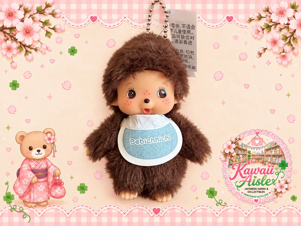 Authentic Bebichhichi Boy Keychain – Blue Bib | Sekiguchi 201082