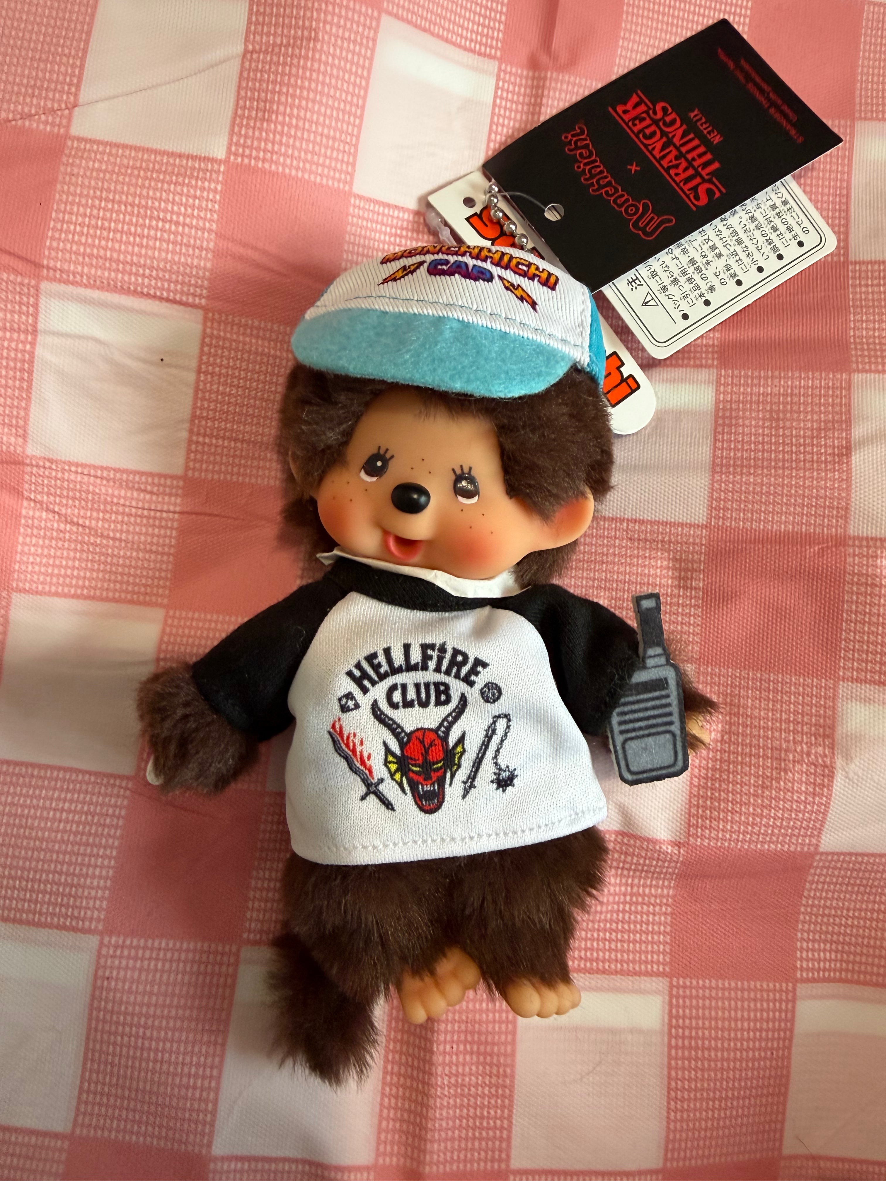 Monchhichi x Stranger Things Hellfire Club Keychain – Sold Out Sekiguchi Japan 206025