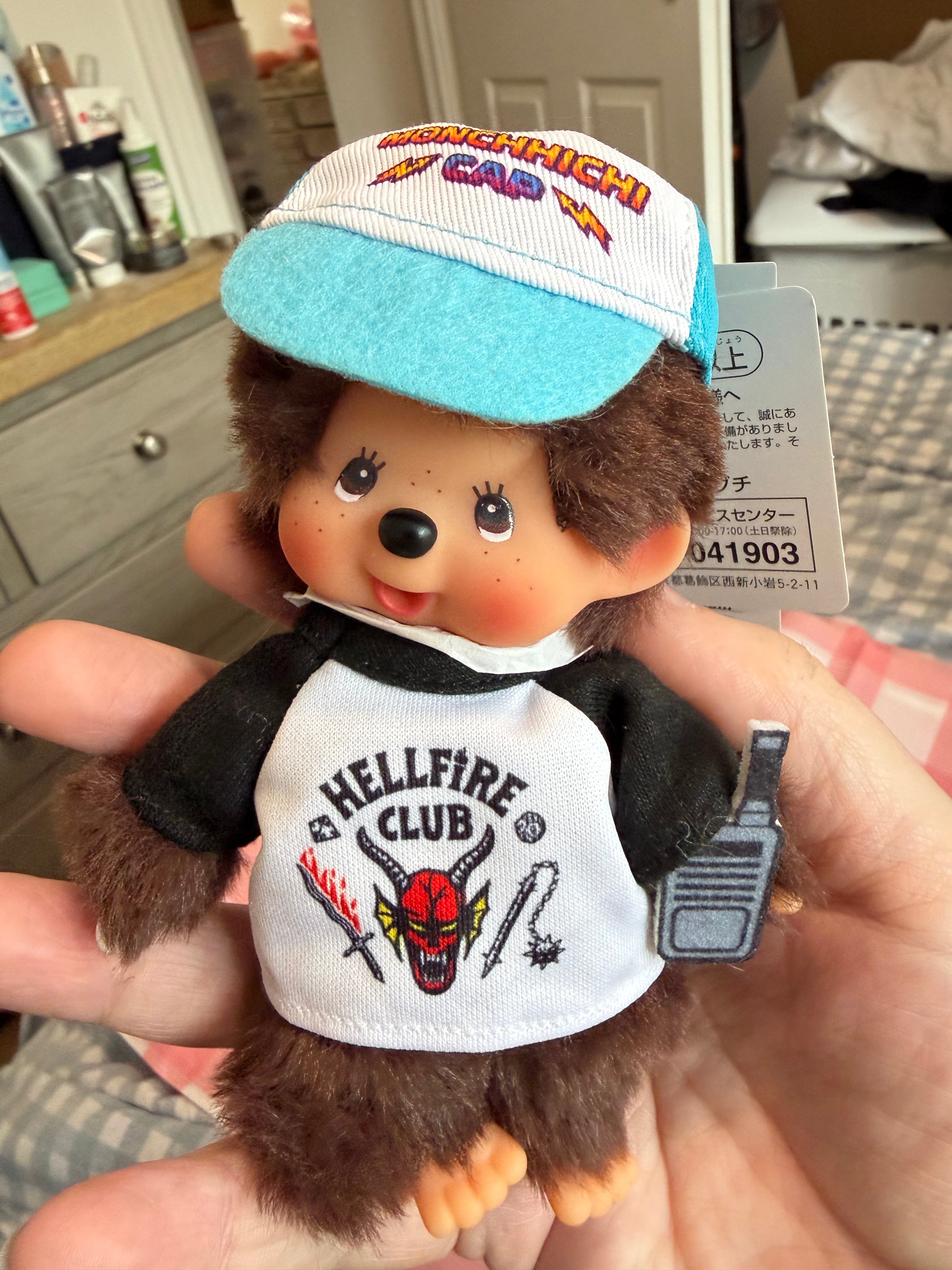 Monchhichi x Stranger Things Hellfire Club Keychain – Sold Out Sekiguchi Japan 206025