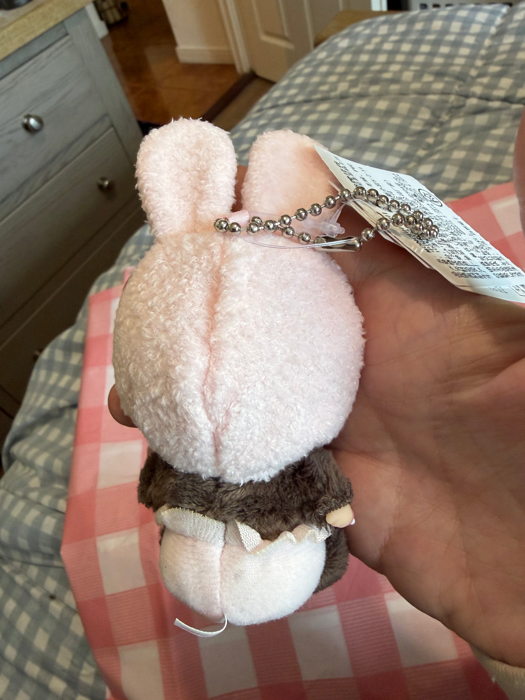 Bebichhichi Bunny Keychain – Animal SS Big Face | Authentic Sekiguchi Japan