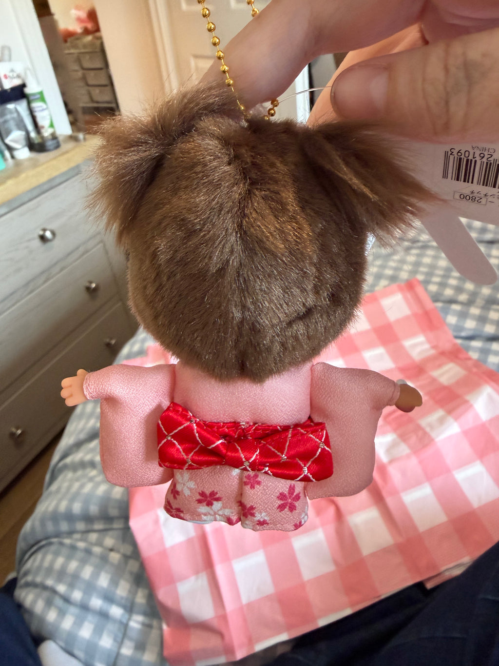 Monchhichi Sakura Kimono Girl Keychain – Sekiguchi Japan – Sold Out & Hard to Find
