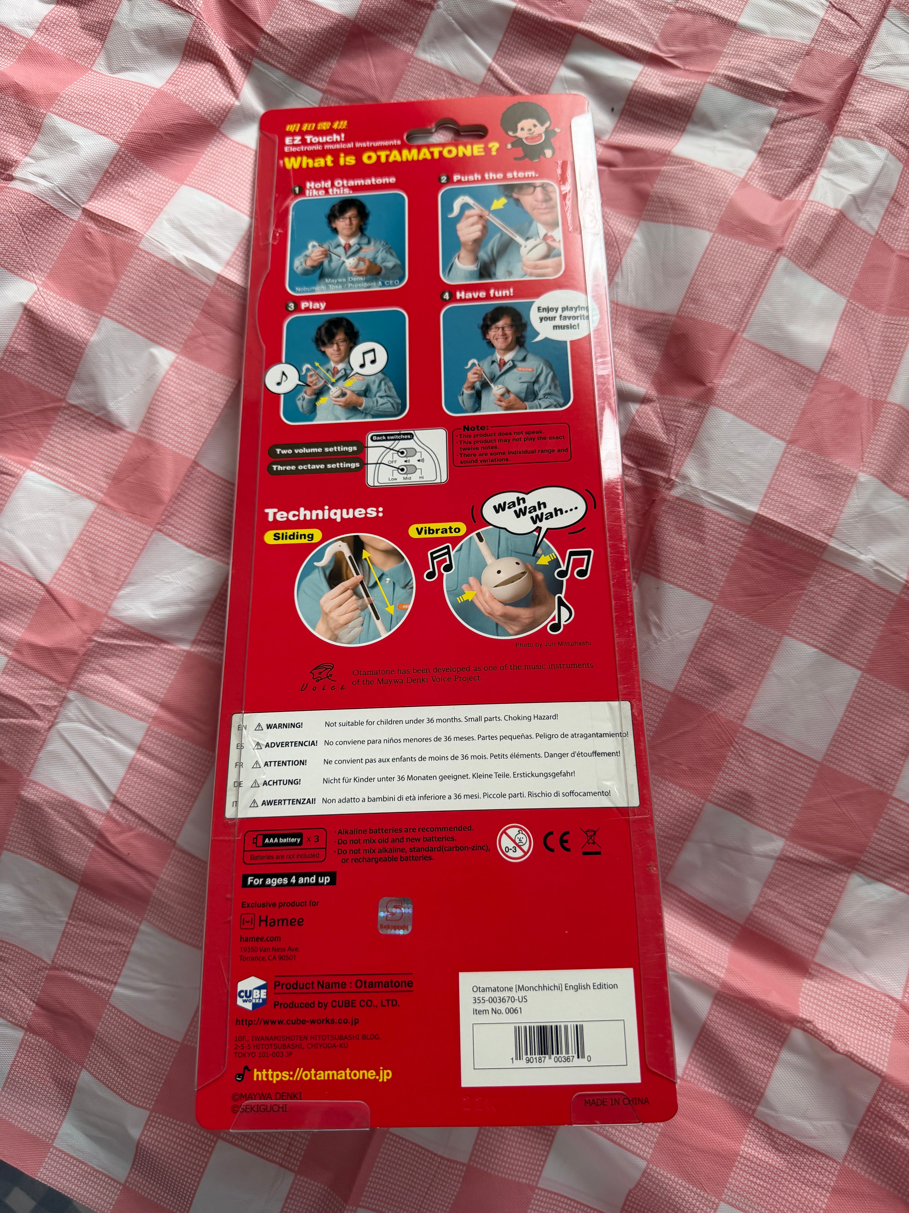 Monchhichi Otamatone Electronic Musical Instrument – Discontinued 2022 Edition – New & Sealed