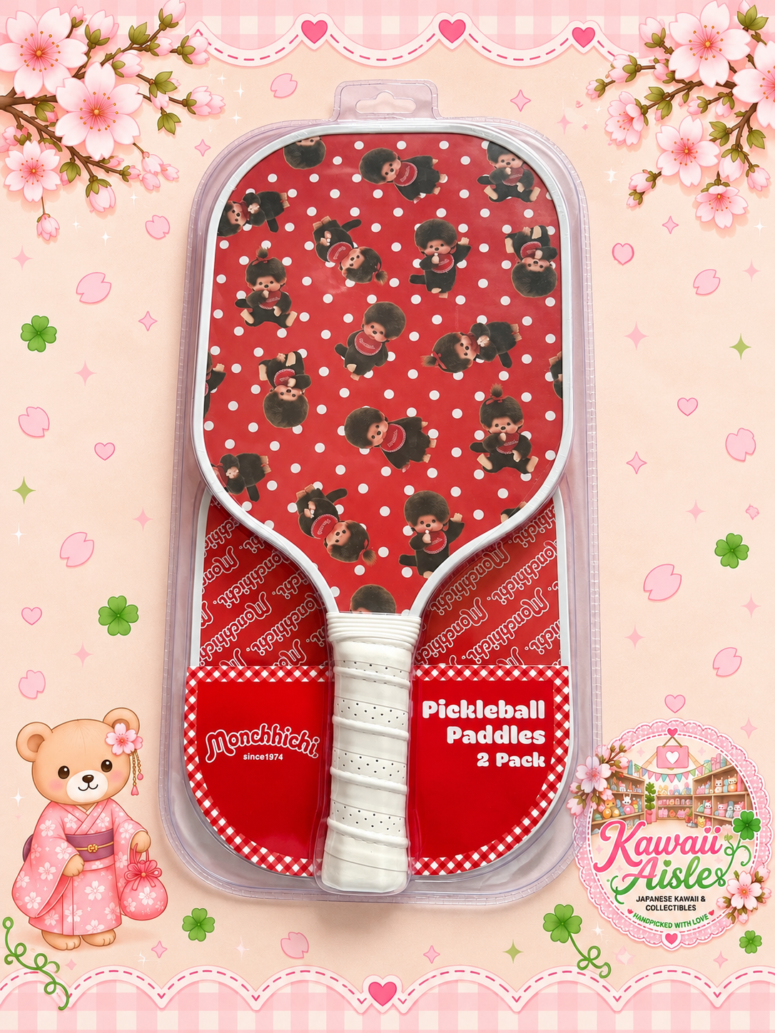 Monchhichi x Sonix Pickleball Paddles 2 Pack – Official Sekiguchi 2025 – New