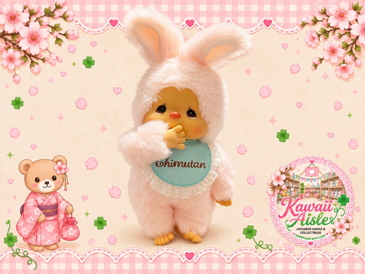 Sekiguchi Chimutan Standard M 34cm – Pink Bunny 257171 | Authentic Japanese Collectible